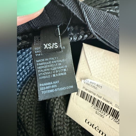 NWT! Toteme Panama Black Hat - Picture 6 of 8